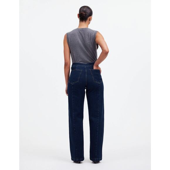 Madewell The Emmett Wide Leg Jean In Leffers Wash Welt - 26 - Picture 4 of 5
